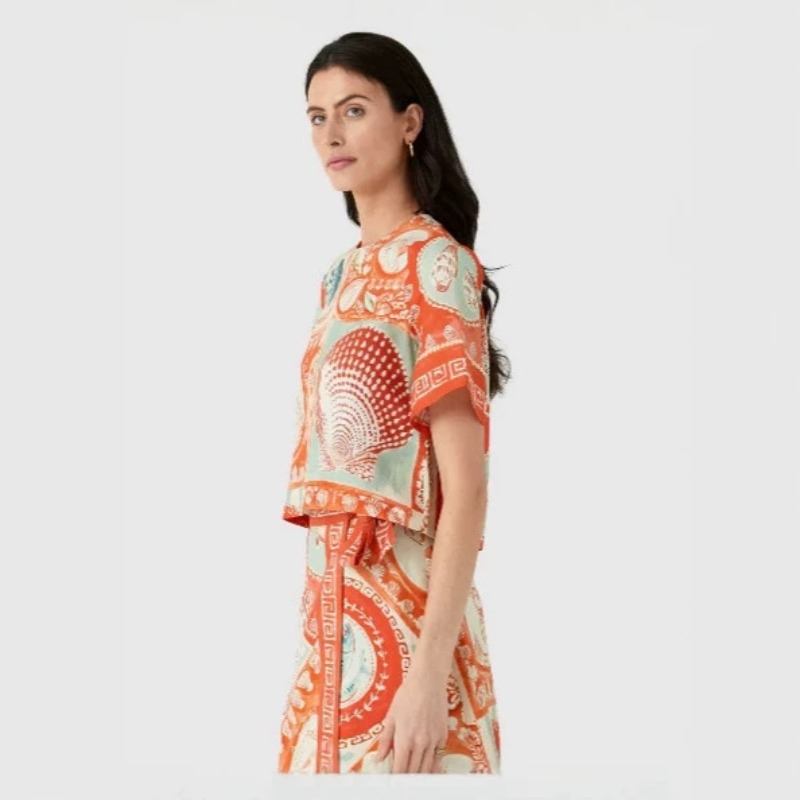 새로운 여성용 독특한 디자인의 플로럴 린넨 프린트 투피 - Midi Skirt Floral 리뷰 및 가격